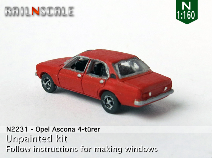 Opel Ascona 4-türer (N 1:160) 3d printed 