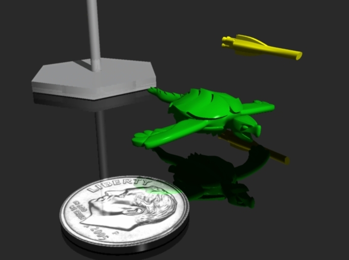 Fleetscale Turtle Space Kaiju 3d printed Spaceship-eating kaiju