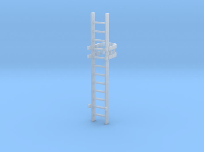 'S Scale' - 10 Ft. Caged Ladder 3d printed