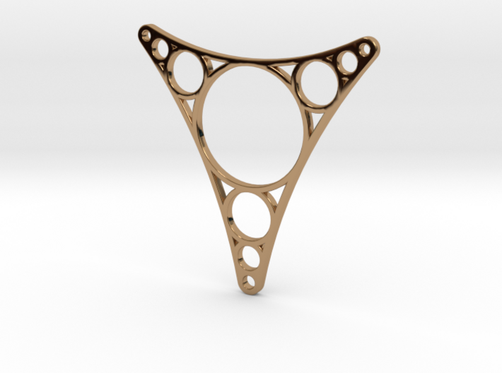 Triangular Necklace Piece 3d printed
