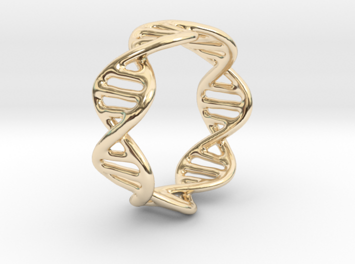 DNA Ring 3d printed