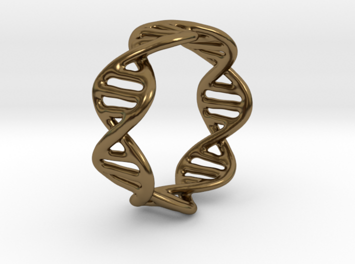 DNA Ring 3d printed