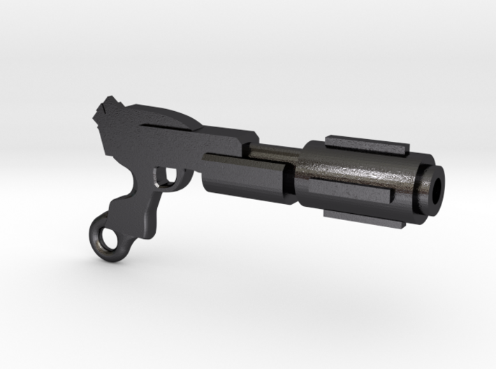 Laser Rifle Keyring 3d printed