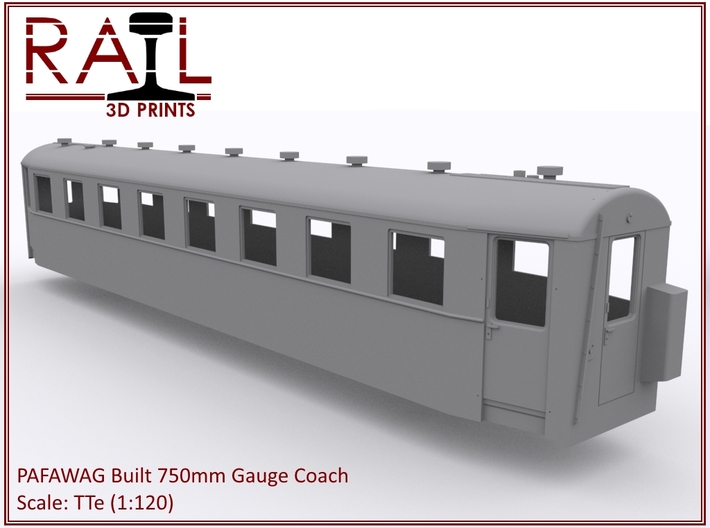 TTe - PAFAWAG - 750mm Gauge Coach 3d printed