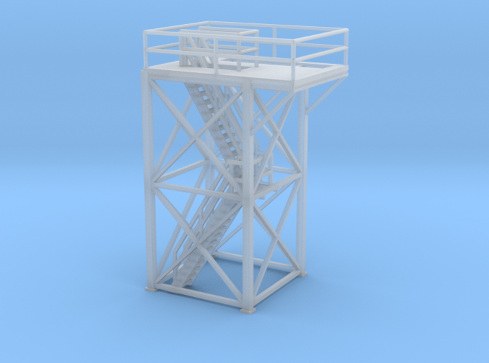 'S Scale' - 10' x 10' x 20' Tower Top With Stairs 3d printed