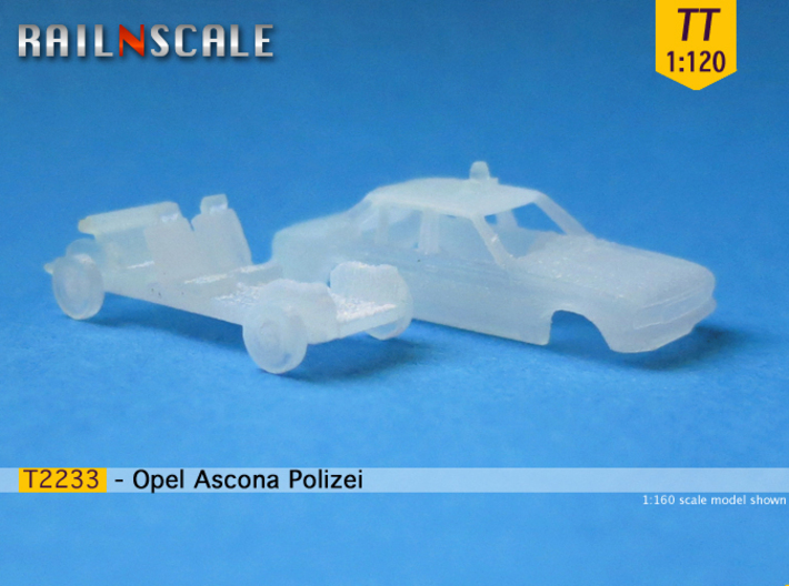 Opel Ascona Polizei (TT 1:120) 3d printed 