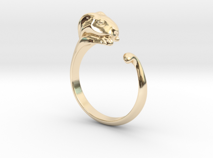 Rabbit Ring - (Sizes 5 to 15 available) US Size 9 3d printed