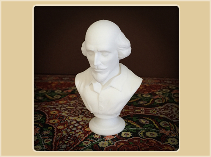 Shakespeare Bust 3d printed 