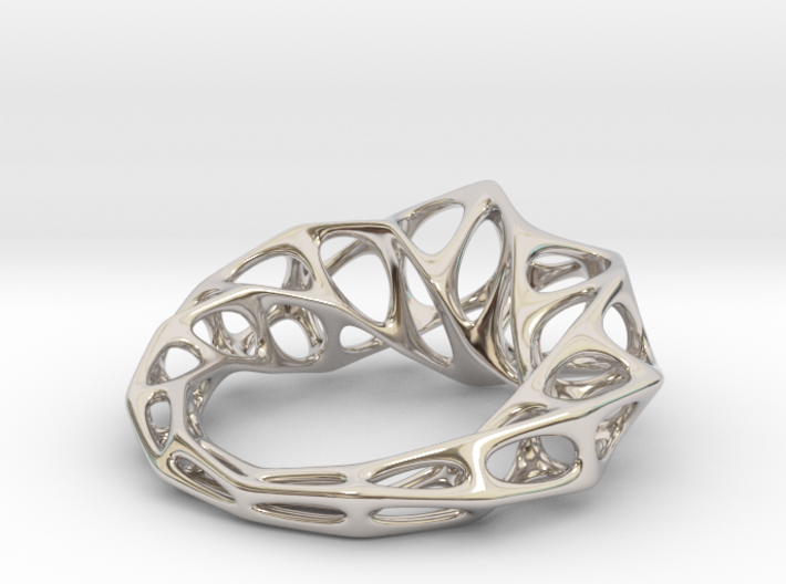 [Flowing ring]Size10|19.8mm 3d printed