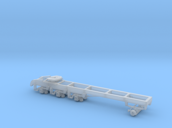 1/87th Heavy tridem drive truck frame chassis 3d printed