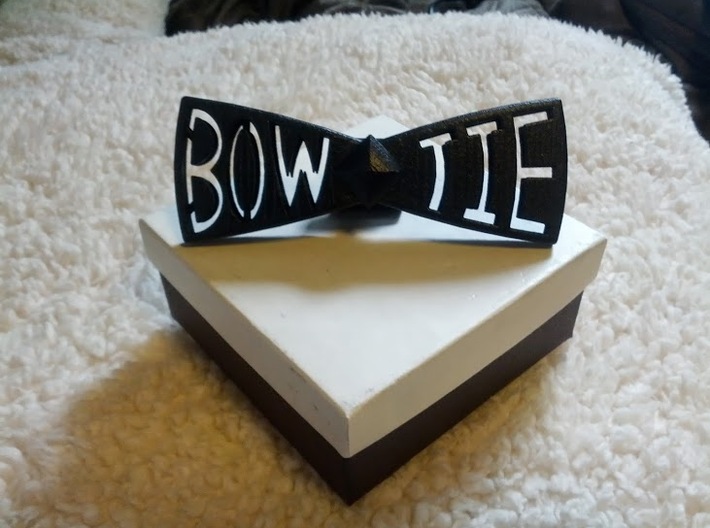 Spinning bow tie 3d printed