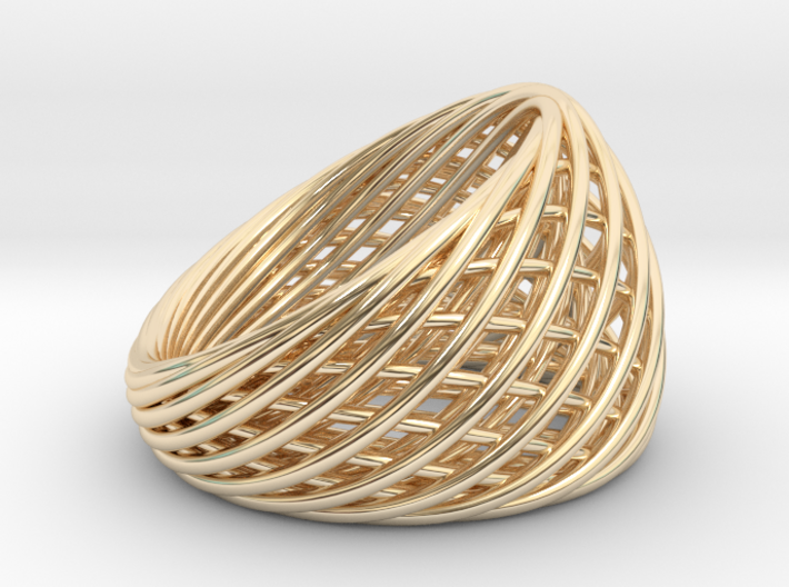 [Ring]Weave|Size8|18.1mm 3d printed