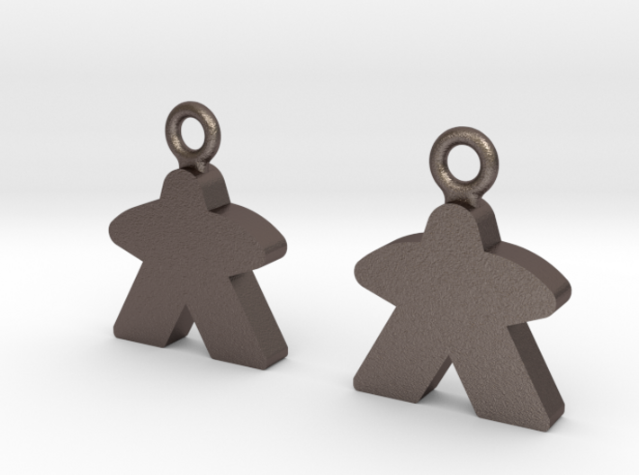 Meeple Earrings 3d printed