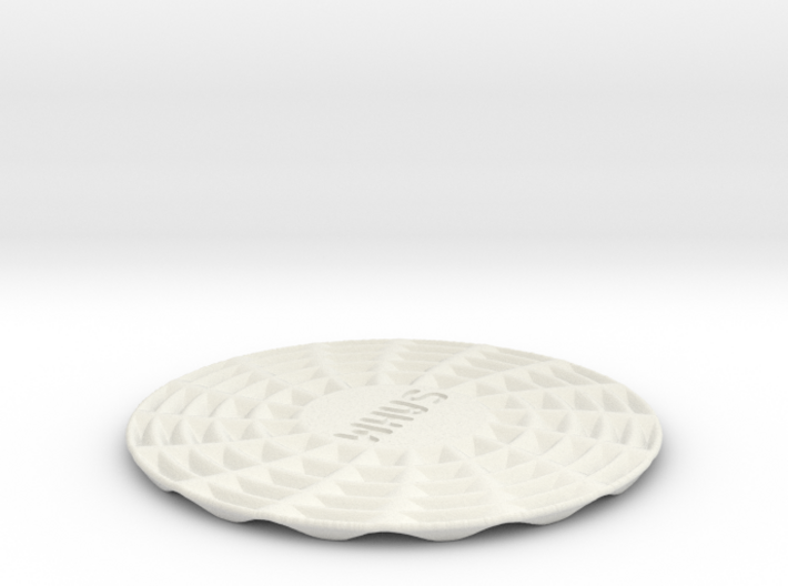coaster Stay At Home Mom pinwheel round thick 3d printed 