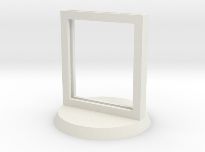 Paper Insert Miniature Stand 1&quot; (Circular Base) 3d printed