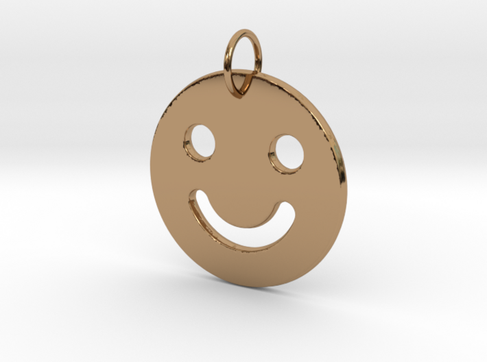 Happy-Face Pendant 3d printed