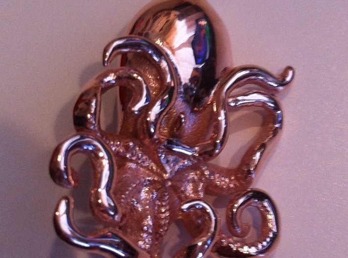 Octopus Pendant 3d printed 