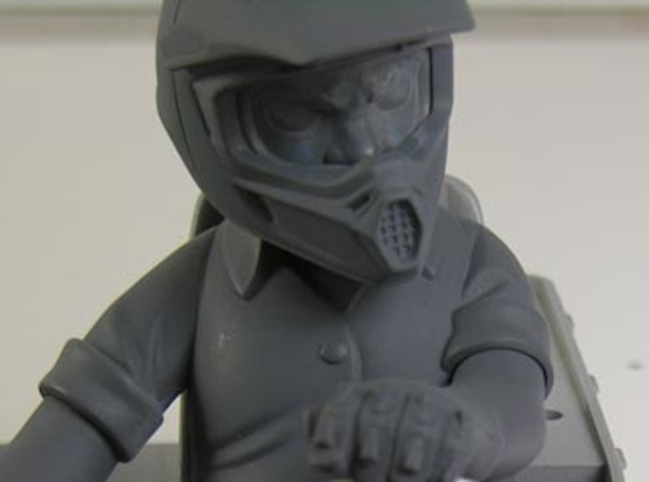 WW10006 Wild Willy Glamis driver Body  3d printed Figure after priming and sanding