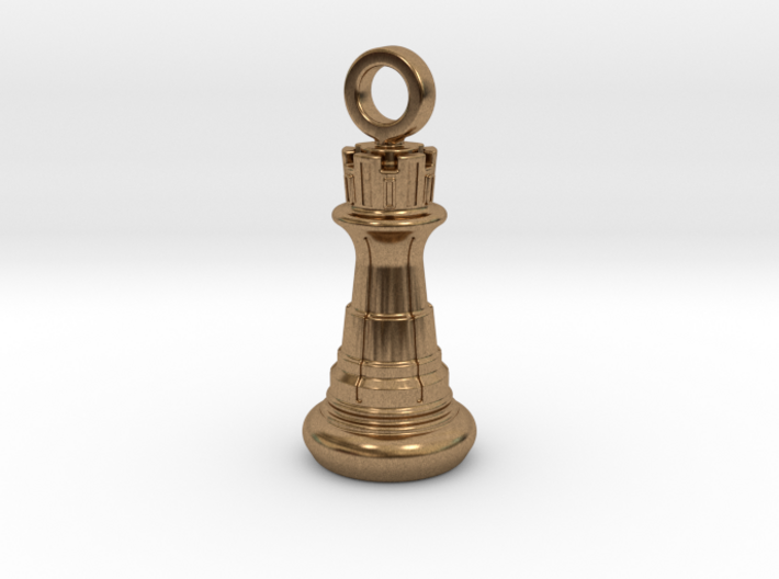 Chess Rook Pendant 3d printed