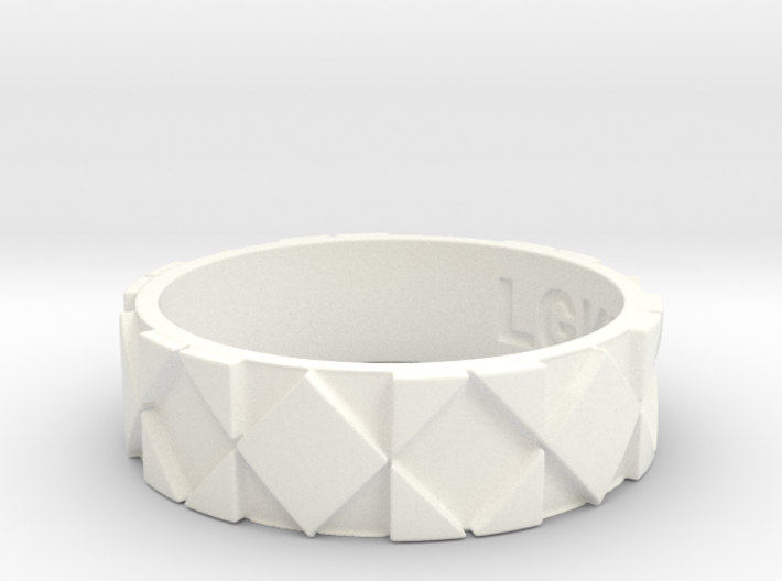 Futuristic Rhombus Ring Size 12 3d printed