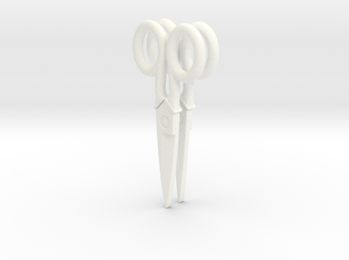 Scissor Earrings 3d printed