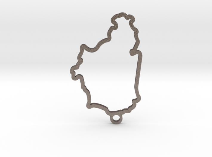 Nurburgring Nordschleif Key Chain 3d printed