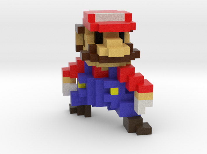 Super Voxel Mario 3d printed