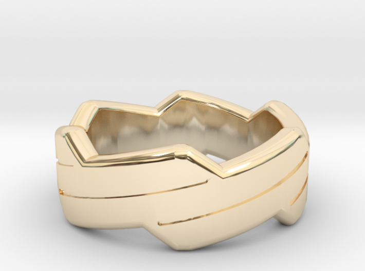 Happy ring 3d printed