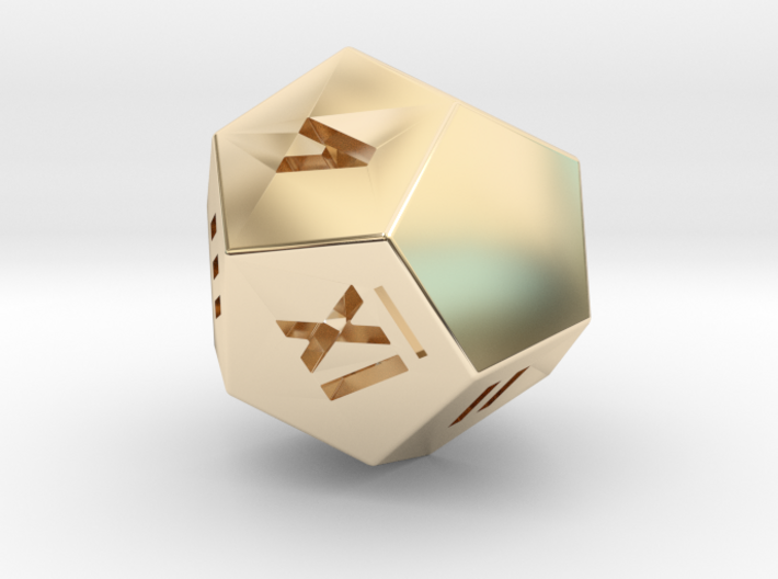 Personalised D12 3d printed If you really really want a peronsalised gold D12, go nuts