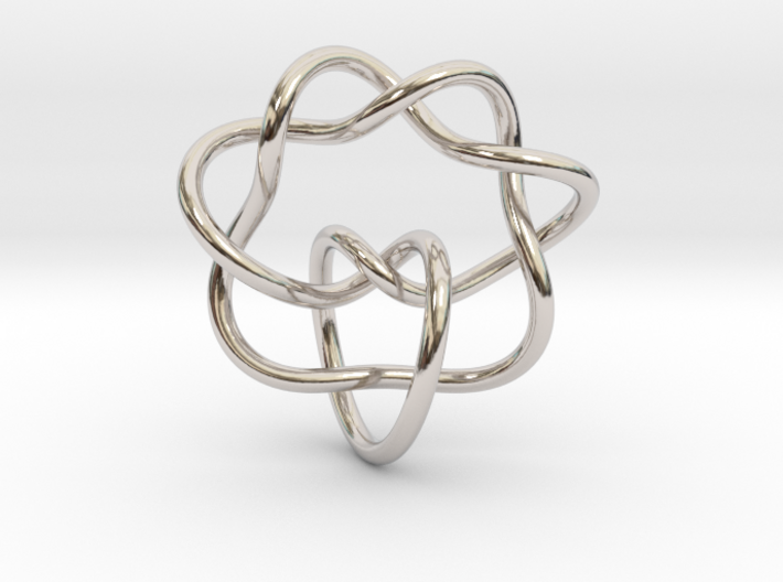 0355 Hyperbolic Knot K6.20 3d printed