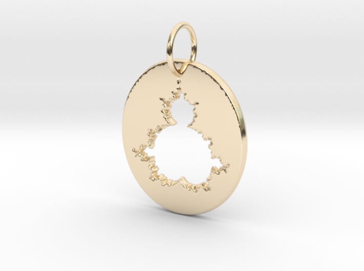 Mandelbrot Pendant 3d printed