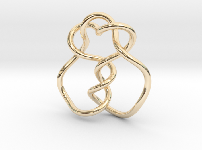 0361 Hyperbolic Knot K5.20 3d printed