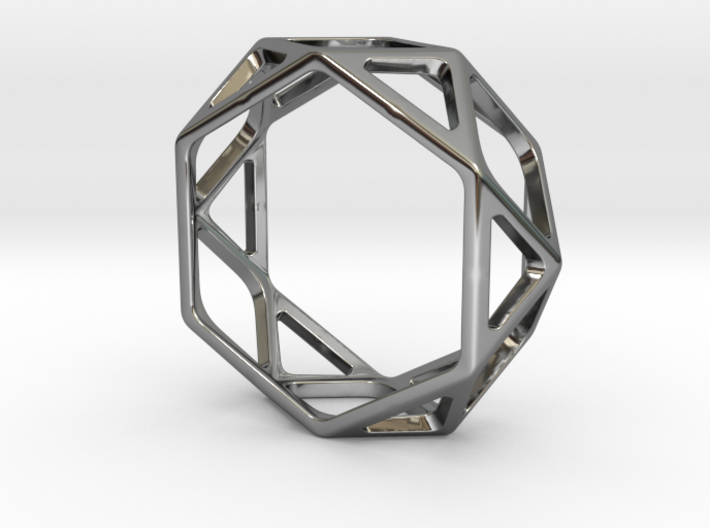 Structural Ring size 11,5 3d printed