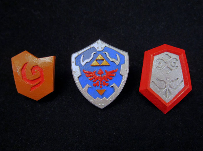 Time Shield Pack 3d printed Painted Frosted Ultra Detail