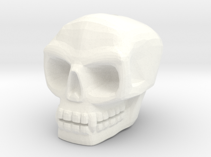 Skull bead (Top threading) 3d printed 