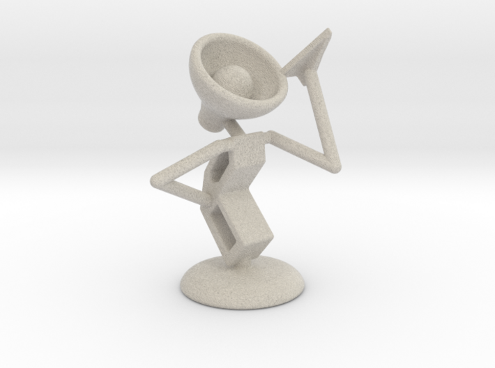 Lala - &quot;Playing with paper aeroplane&quot; - DeskToys 3d printed