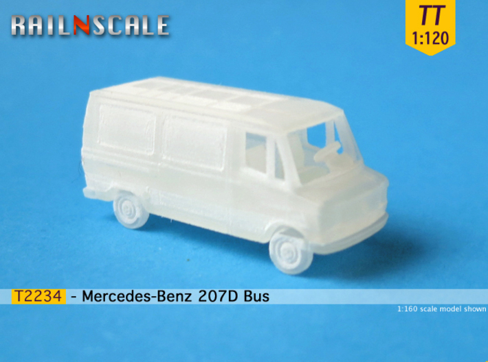 Mercedes-Benz 207D Bus (TT 1:120) 3d printed 
