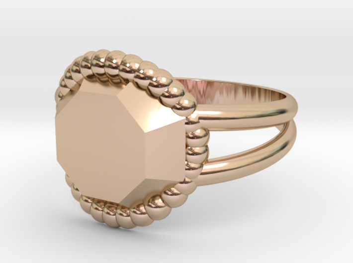 Size 10 Diamond Ring A 3d printed