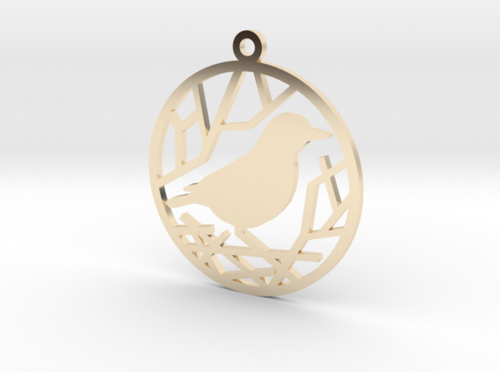 Christmas tree ornament - Bird 3d printed