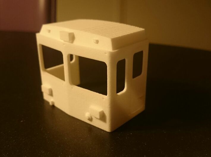 Rhb 801 Refit Cab 3d printed Cab in white strong flexible