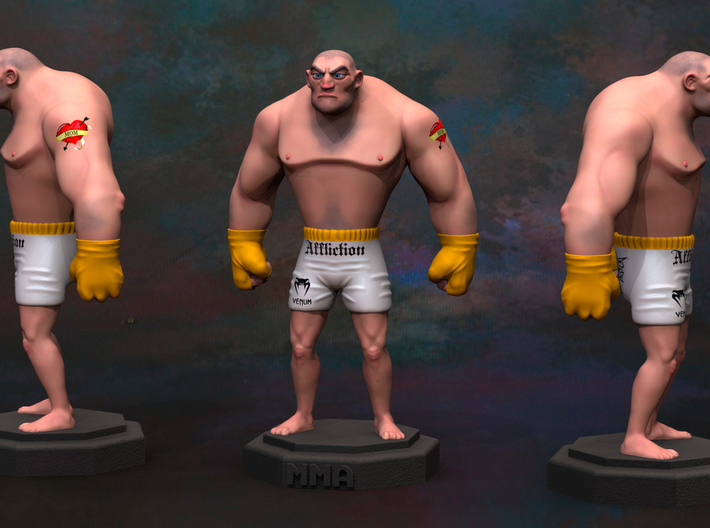 MMA Fighter 3d printed 