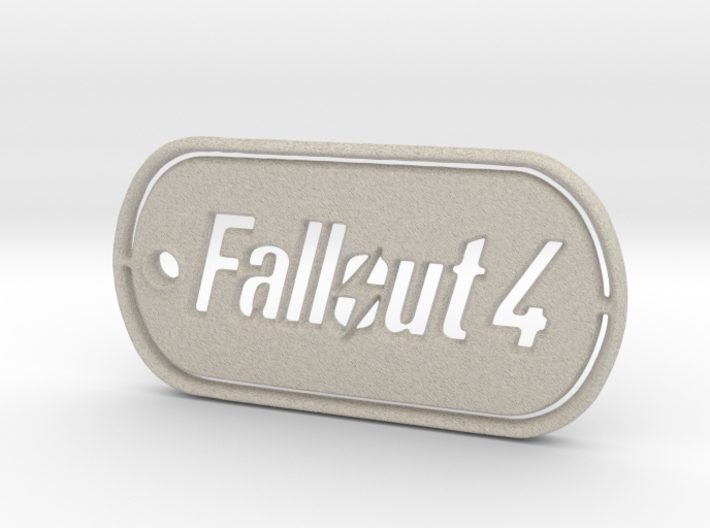 Fallout 4 Dog Tag 3d printed
