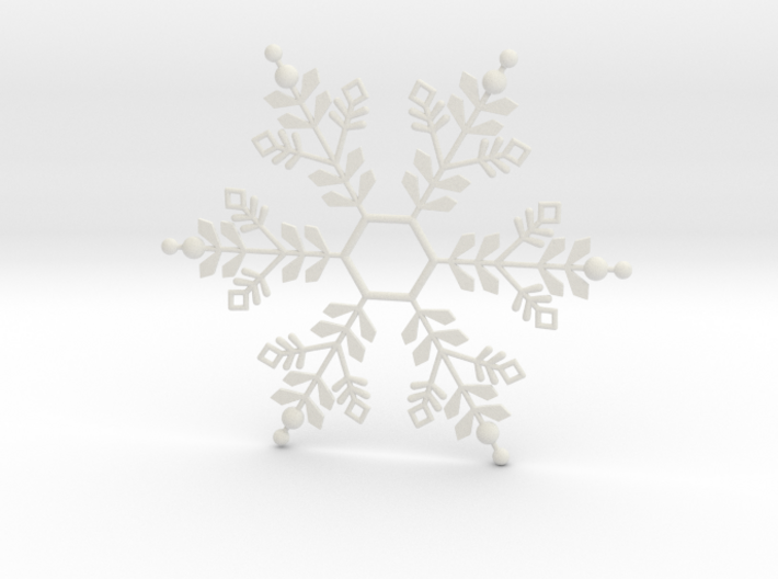 Snowflake Pendant 1 3d printed