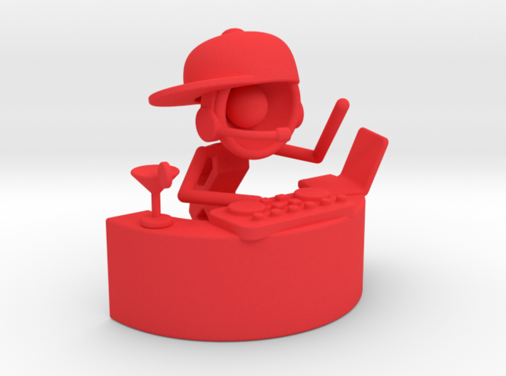 Lala as DJ , &quot;Somebody dance with me&quot; - DeskToys 3d printed
