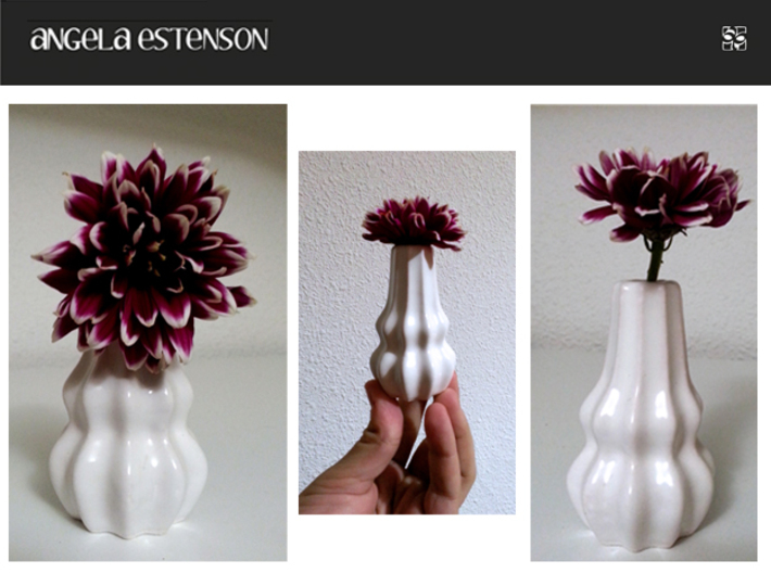 One flower cactus vase 3d printed