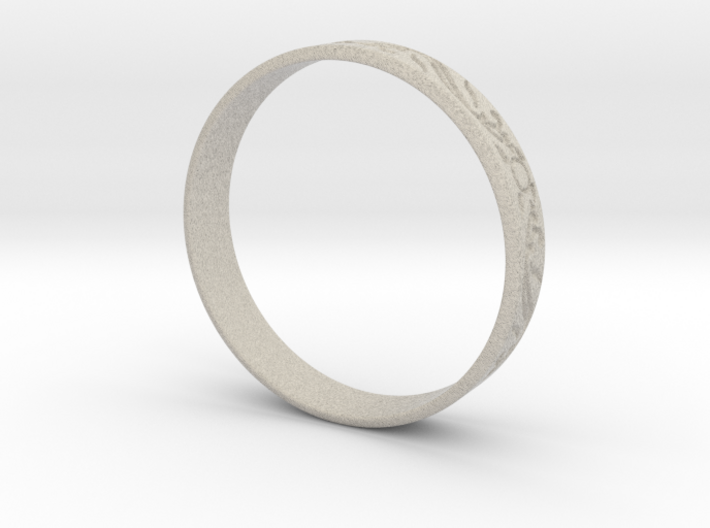 Ring Ornament love you 3d printed