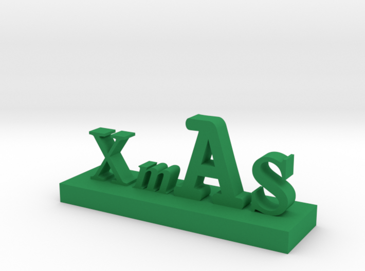 XMAS Letter 3 3d printed