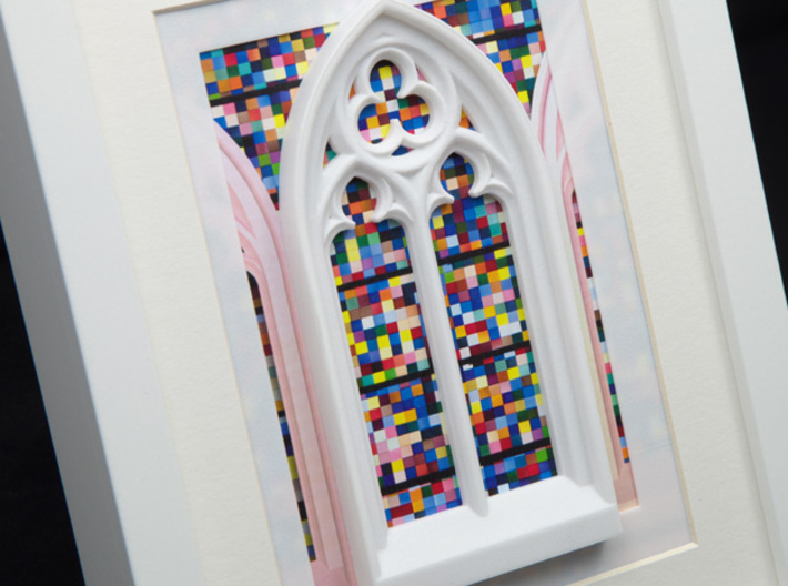 Gothic window 3d printed Frames and background pictures are not included!!