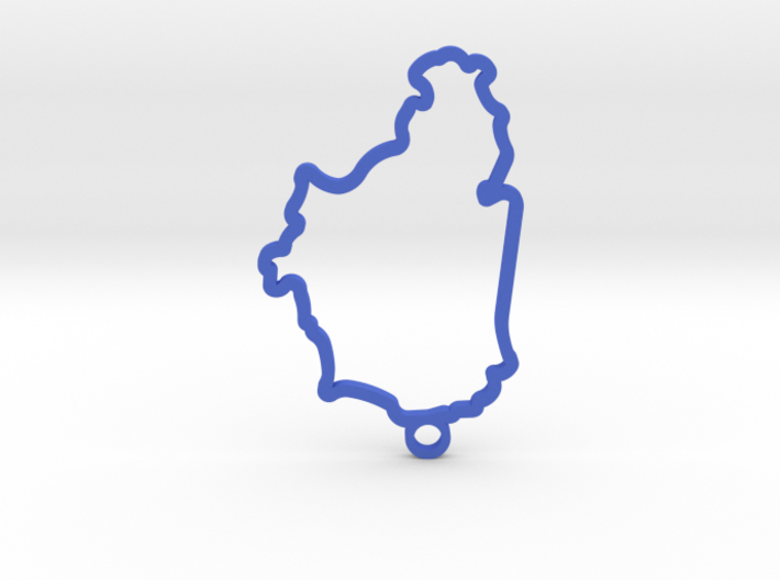 Nurburgring Nordschleif Key Chain 3d printed