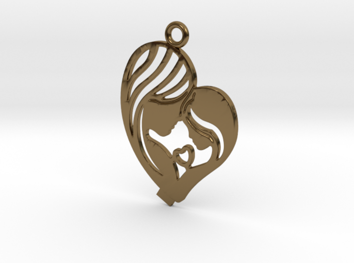 Mother Pendant 3d printed